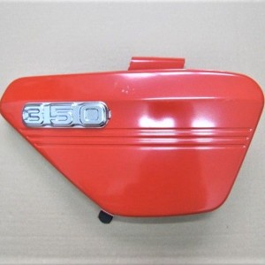 Werkzeugkasten, rechte Seite, rot, mit dem Logo 350, Original, Jawa 634