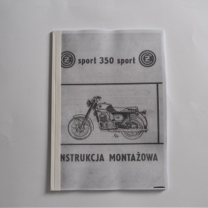 Montážní návod ČZ 350 typ 472 - formát A4 ,J. POLSKY, 61 stran