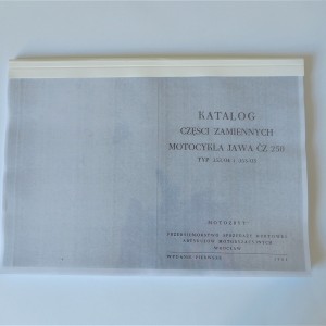 Spare parts catalogue Jawa CZ 250 type 353/04, 353/03 - L.POLISH A4 format, 86/172 pages