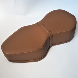 Seat, leatherette, light brown, Jawa, CZ
