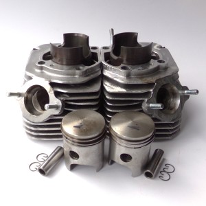 Cylinders, 58,00 mm, with piston set, original, Jawa 638-640