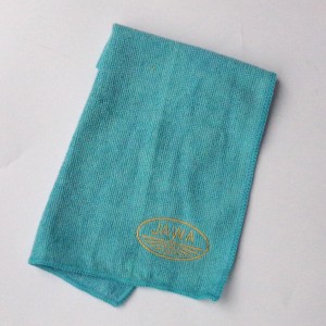 Microfiber cloth, 30 X 30 cm, blue, Java logo