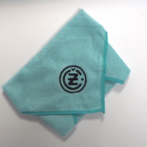 Microfiber cloth, 30 X 30 cm, blue, CZ logo