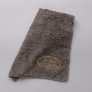 Microfiber cloth, 30 X 30 cm, gray, Java logo