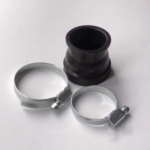 Intake rubber, with clamps, original, Jawa 640