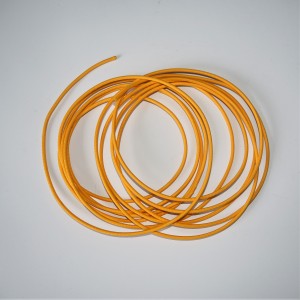 Elektrokabel mit geklebtem Geflecht 1,5 mm, gelb, 1M, Jawa, CZ