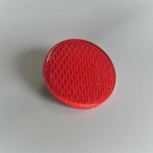 Rückstrahler, rot, mit Schraube, 60mm, Plast, Jawa