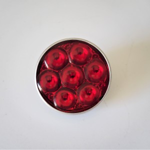Glasreflektor, rot, mit Aluminiumrahmen, mit einer M6-Schraube, Durchmesser 55 mm, Jawa, CZ