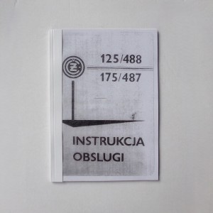 Instrukcja obsługi CZ 125/488, 175/487 - J.POLSKI format A5, 47 stron