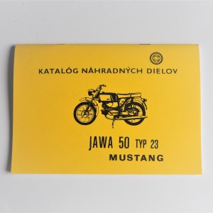 Katalog części zamiennych Jawa 50 typ 23 MUSTANG - J.SŁOWACKI format A5, 68 stron