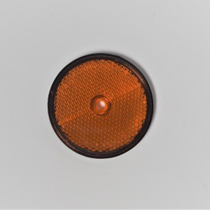 Rückstrahler, Orange, auf der Schraube, 60 mm, Plast, Original, Jawa, CZ