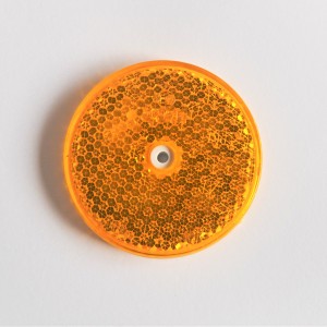 Rückstrahler, Orange, auf der Schraube, 80 mm, Plast, Jawa, CZ