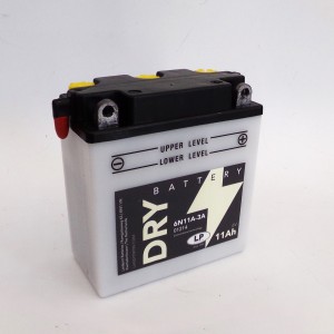 Motorcycle battery 6V 11Ah LP 6N11A-3A, 120x60x128 mm