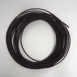 Elektrokabel mit geklebtem Geflecht 1,5 mm, braun mit schwarz, 1M, Jawa, CZ