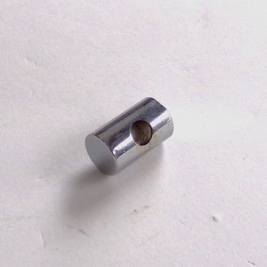 Przelotka na drut hamulca, pełna, 20x12 mm, otwór 6 mm, chrom, Jawa, CZ