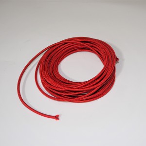 Elektrokabel mit Geflecht 4mm, Rot, 1M, Jawa, CZ