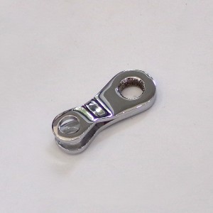 Brake plate lever, 54 mm, double key, chrom, Jawa, CZ