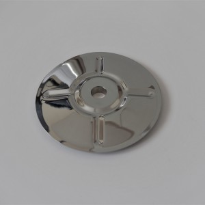 Rear sprocket carrier cover 163 mm, chrome, Jawa, CZ 125/175/250